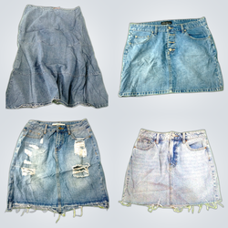 Paquets de jupes en denim