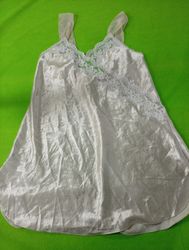 Cinema & Co White Lace Trim Slip Dress