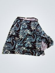 Skirt with Blue and White Pattern