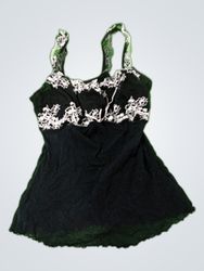 Black Lace Trim Camisole