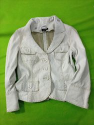 Bebe White Leather Blazer Jacket