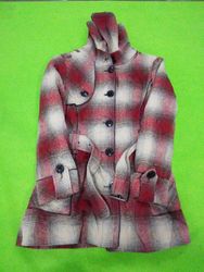 Plaid Hooded Parka Coat