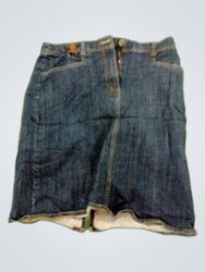 Lands' End Denim Mini Skirt