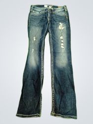 Miss Me Distressed Bootcut Jeans