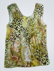Multicolor Animal Print Sleeveless Tank Top