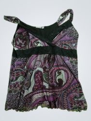 Women's Purple Paisley Top