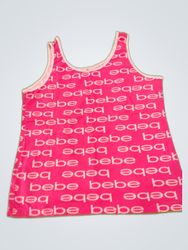 Bebe Graphic Pink Tank Top