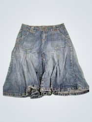 Unbranded Flared Denim Mini Skirt