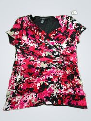 Style & Co. Printed Wrap Blouse