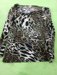 Leopard Print Long Sleeve Top