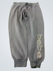 Bebe Gray Logo Sweatpants