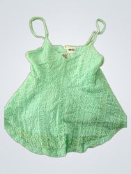 Mint Green Crochet Lace Top