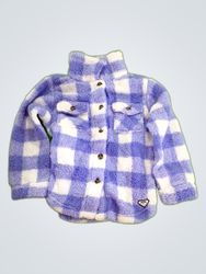 Roxy Girl's Checkered Fleece Jacket