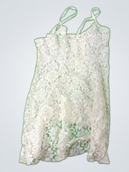 Unbranded White Lace Slip Mini Dress