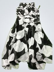 Black and White Floral Dress