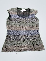 Sheer Lace Sleeveless Blouse