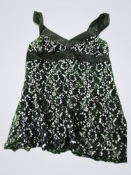 Unbranded Black Lace Camisole Top