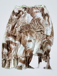 Brown Marble Skirt