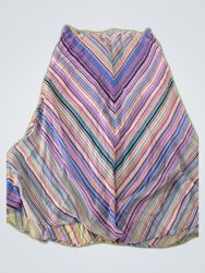 Multicolor Striped Mini Skirt