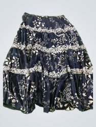 Printed Tiered Maxi Skirt