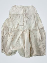 Unbranded Tiered White Maxi Skirt