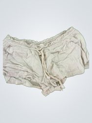 Zara Beige Drawstring Shorts