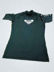 Roxy Black Long Sleeve Rash Guard Top