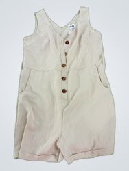 Zara Sleeveless Beige Jumpsuit