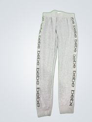Bebe Gray Logo Sweatpants