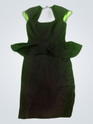 Black Peplum Party Dress