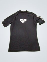 Roxy Black Short Sleeve Rash Guard