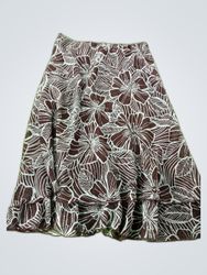 Briggs Floral Print Mini Skirt
