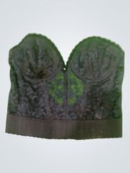 Black Lace Bustier Top