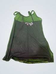 PINK Sheer Black Lace Camisole