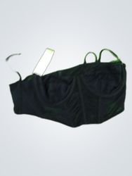 Black Lace Bustier Top