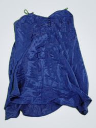 Blue Satin Slip Dress