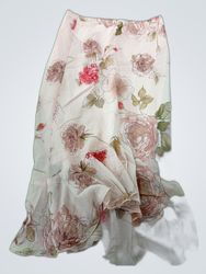 Floral Print Maxi Skirt