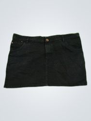 Black Denim Skirt