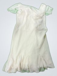 White Ruffled Mini Dress