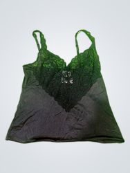 Black Lace Trim Camisole Top