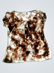 Printed Short Sleeve Blouse