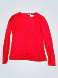 Bebe Red Long Sleeve T-Shirt