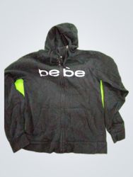 Bebe Black Zip-Up Hoodie