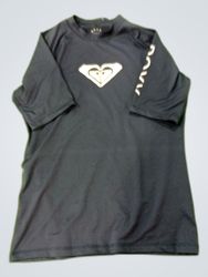 Quiksilver Black Logo Rash Guard T-Shirt