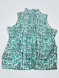 Printed Sleeveless Blouse