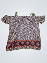 Sienna Sky Printed Off-Shoulder Blouse