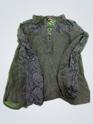 Black Sheer Lace Blouse