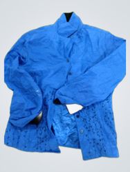 Selene Blue Nylon Jacket