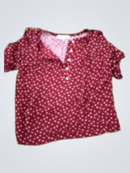 LOFT Printed Polka Dot Blouse