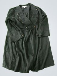 Motherhood Maternity Black Pleated Blouse